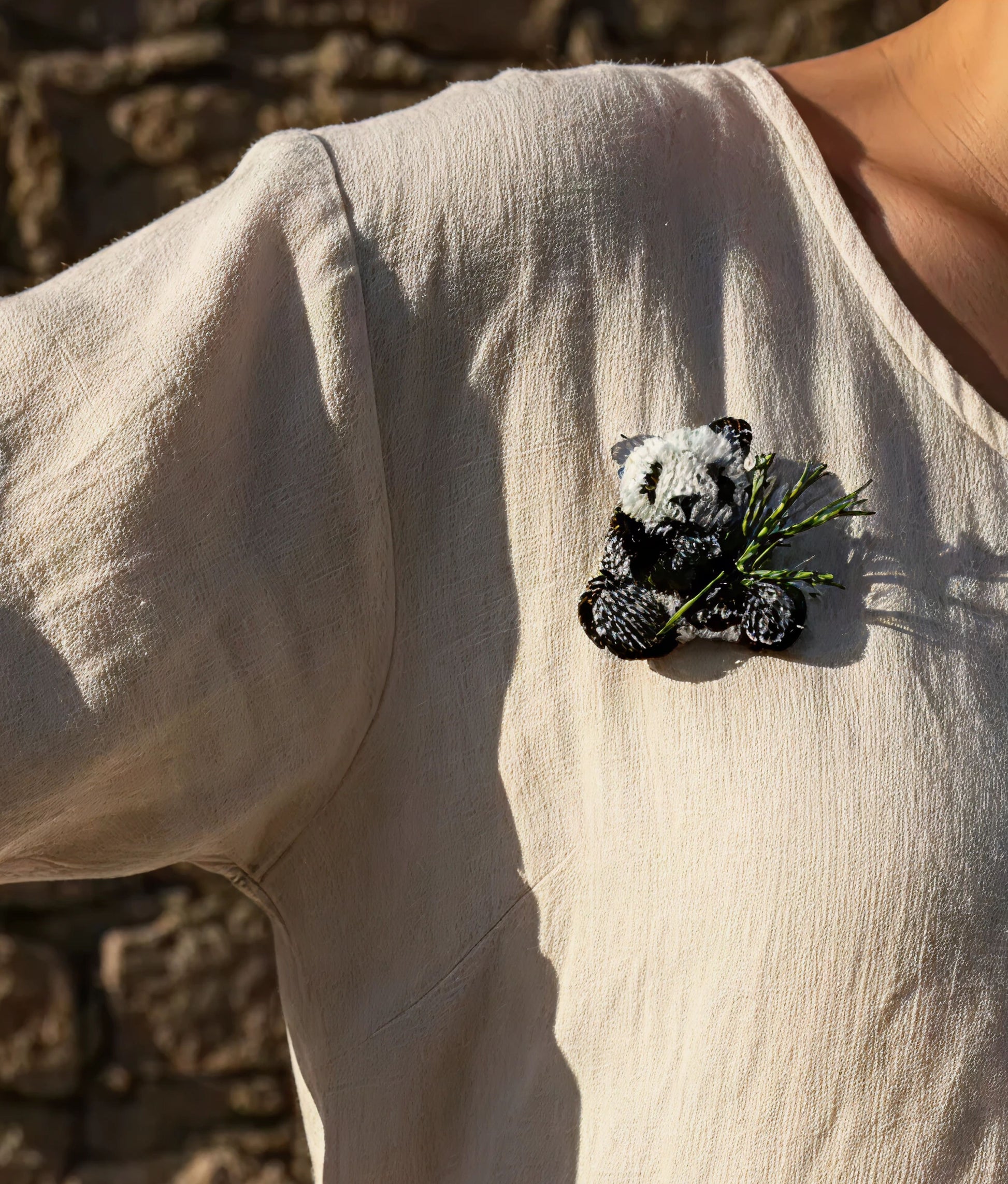 Happy Panda Trovelore Brooch