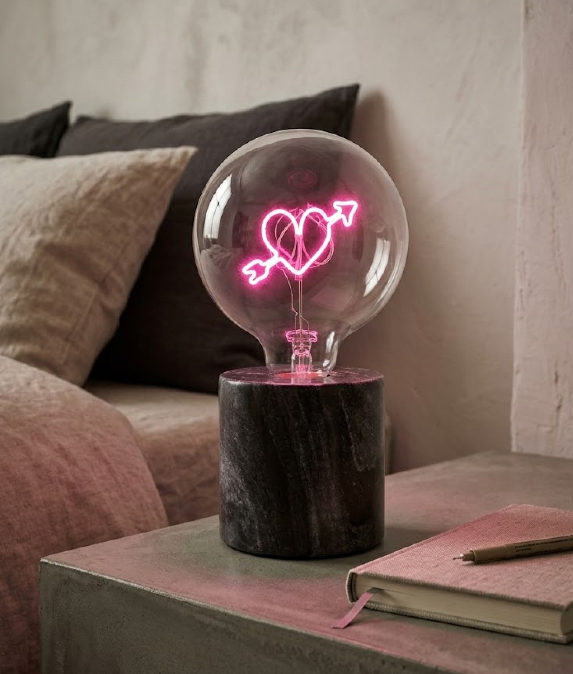 Heart with Arrow LED Bulb