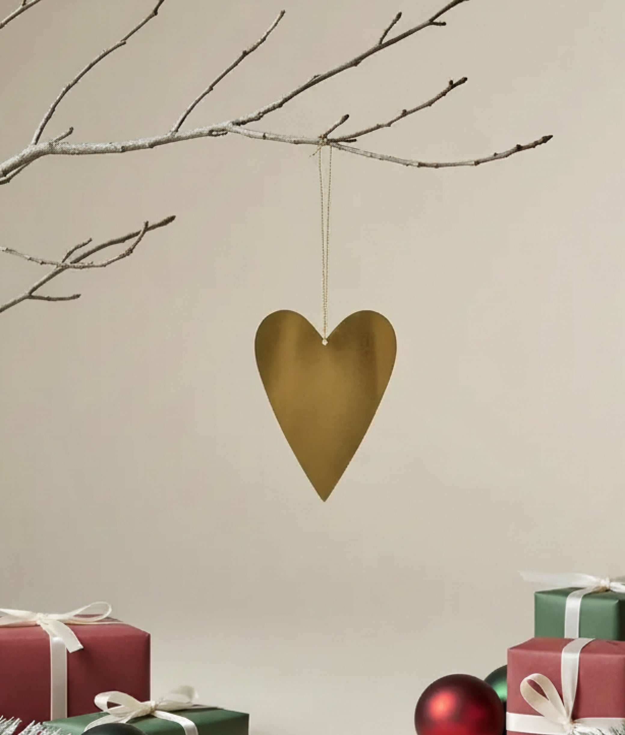 Gold Heart Ornament