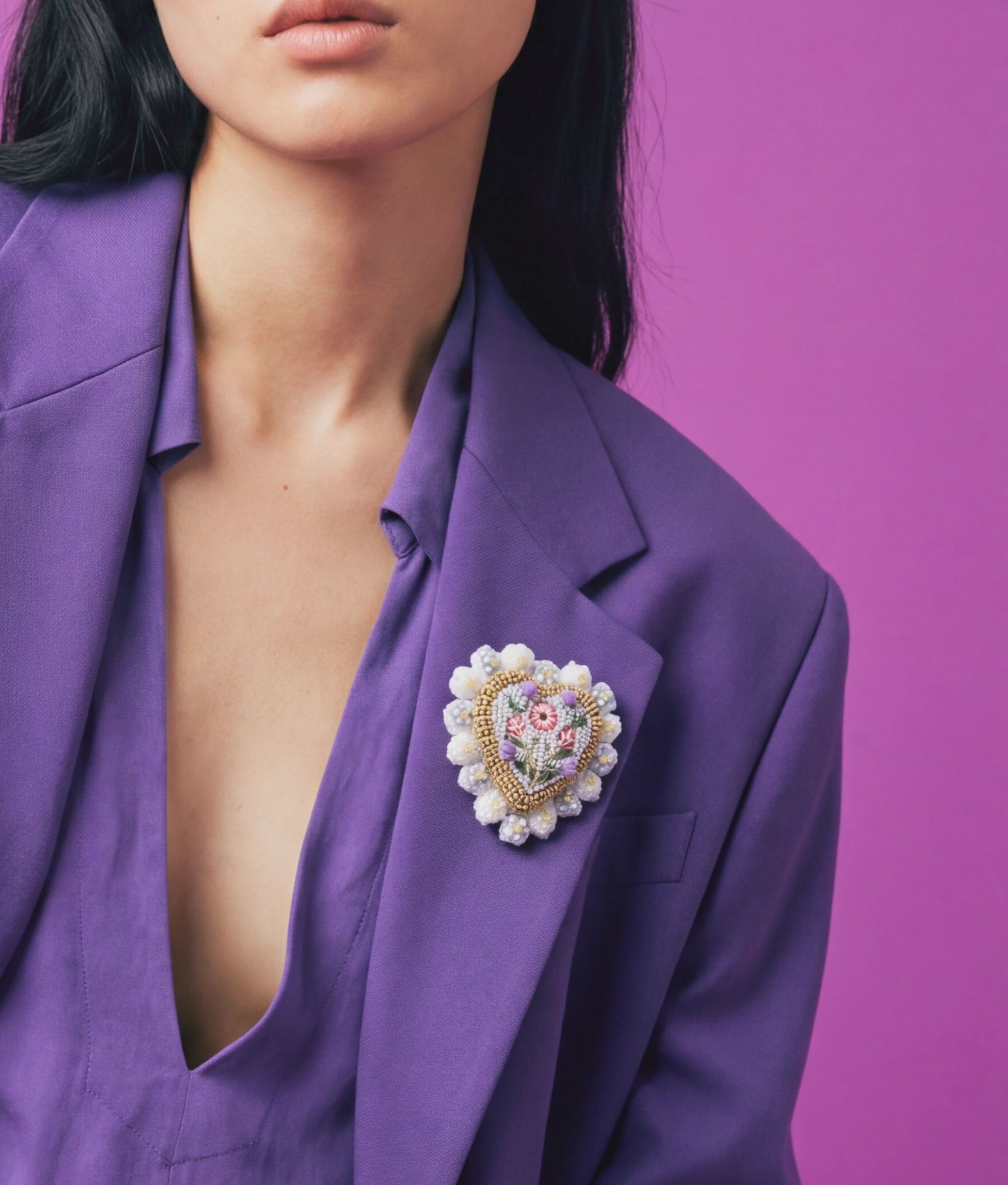 Heritage Heart Brooch
