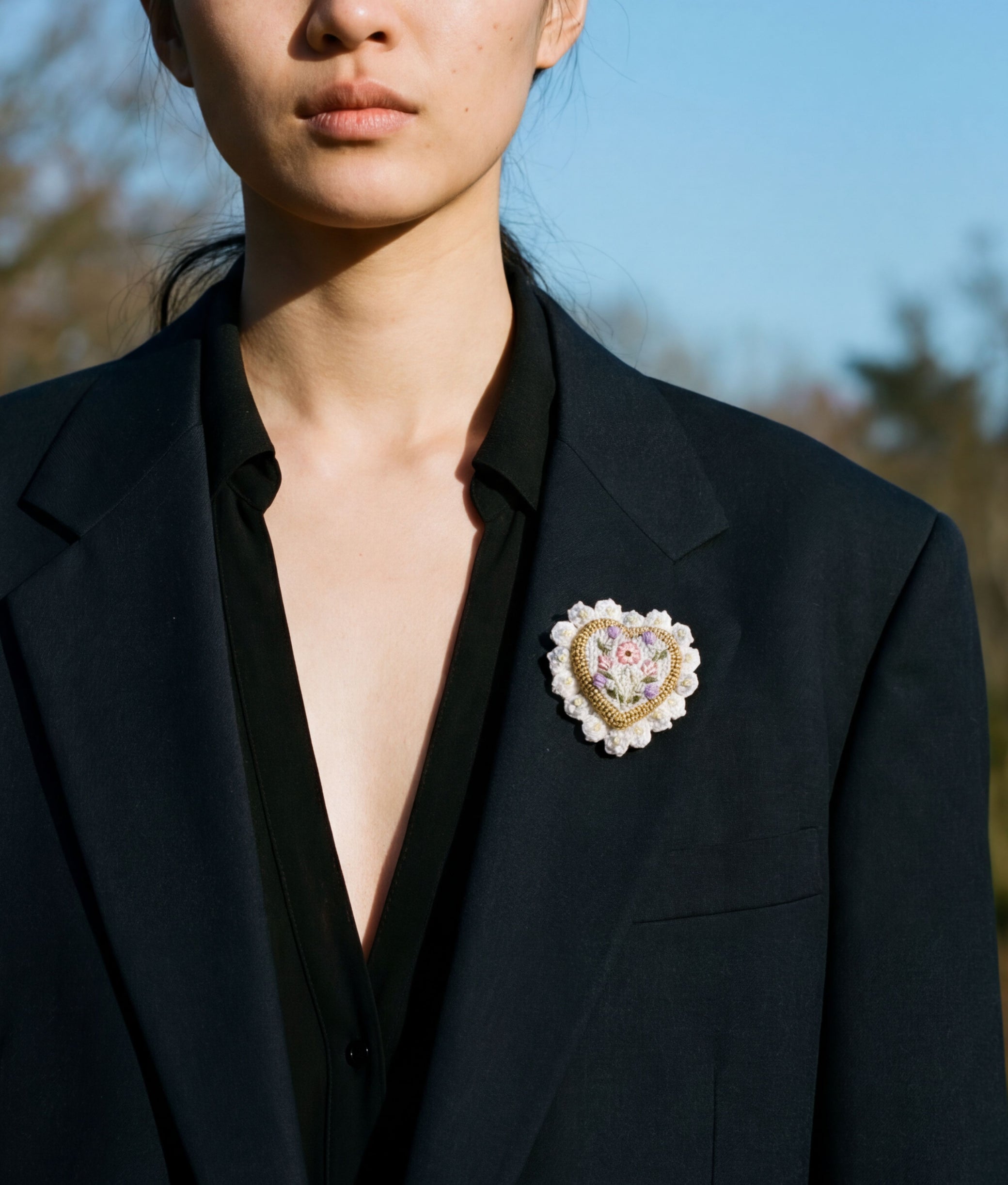 Heritage Heart Brooch