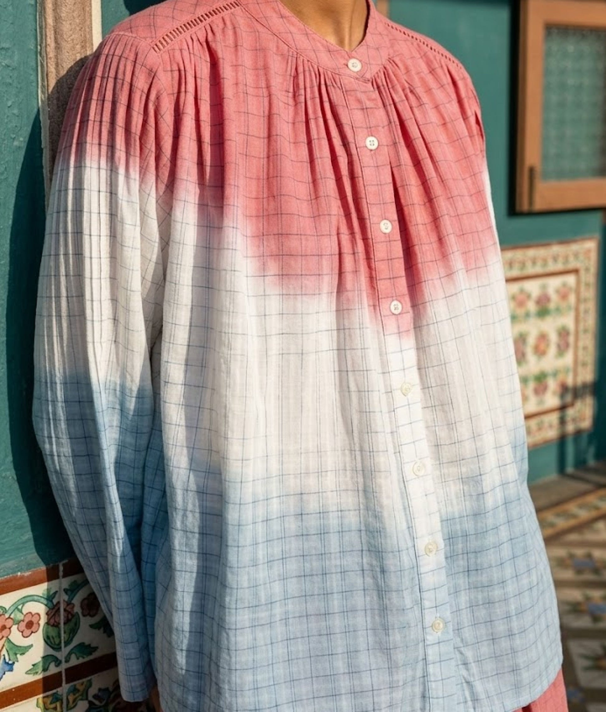 Light Blue Himi Blouse
