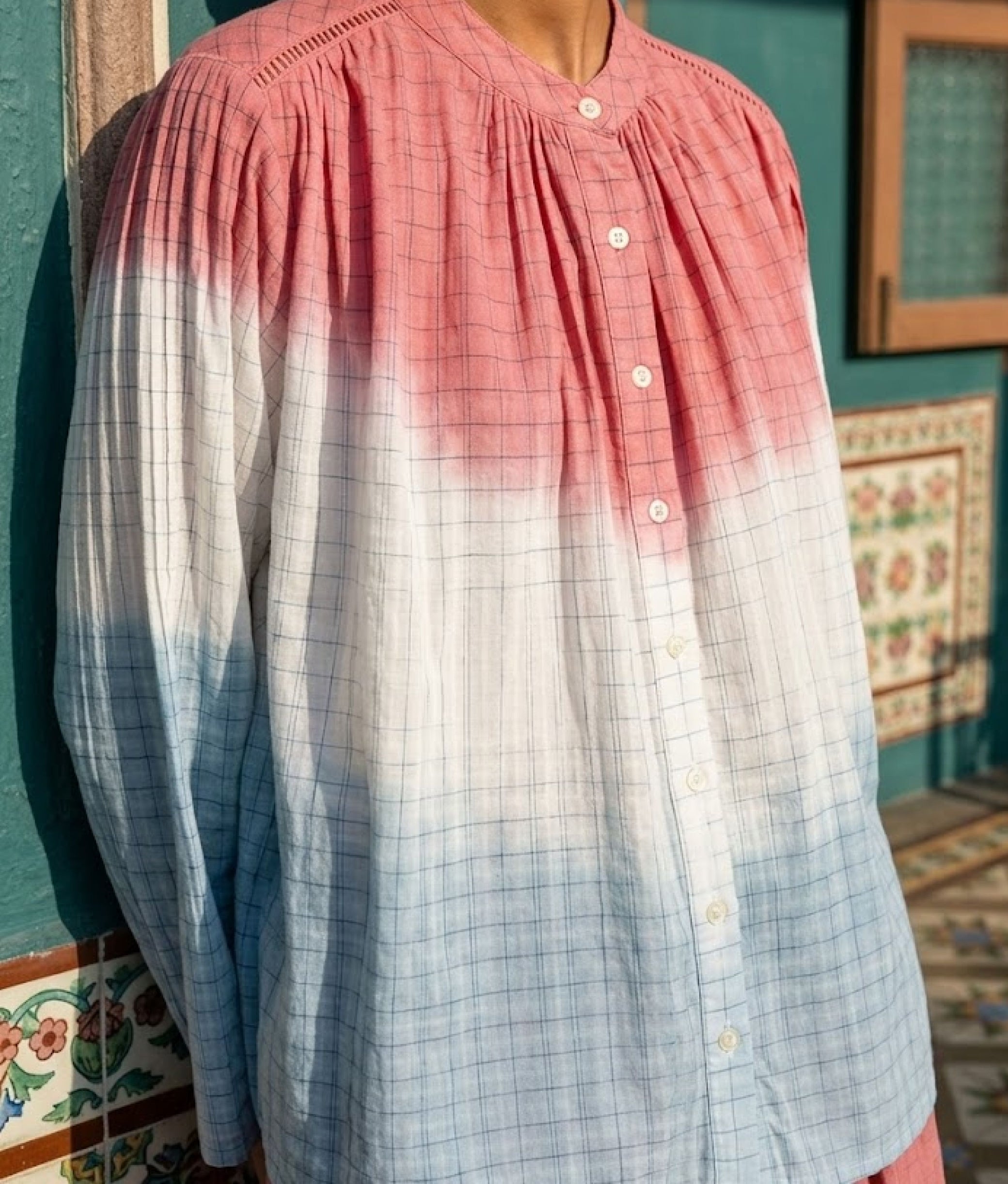 Light Blue Himi Blouse