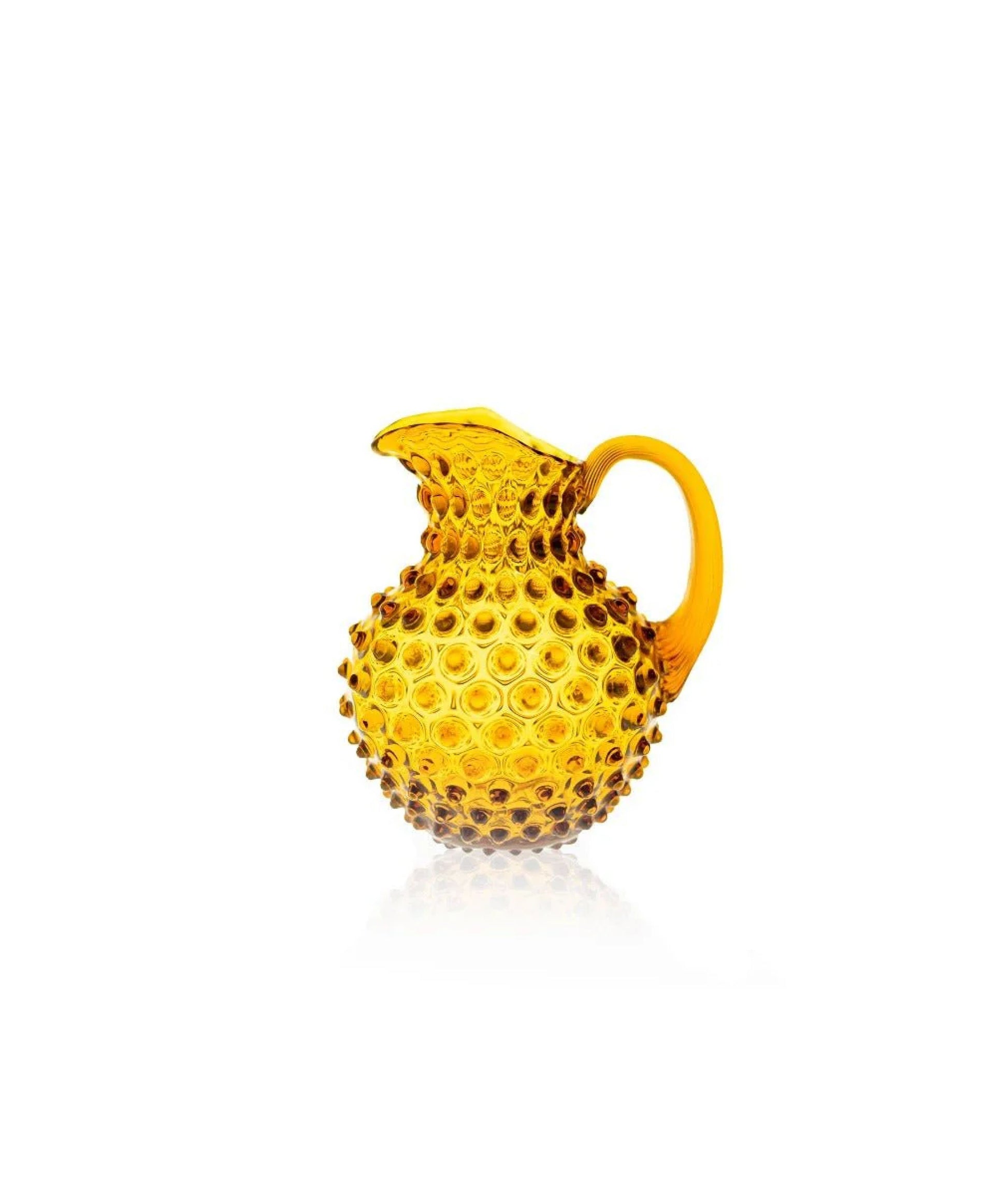 Amber Hobnail Jug