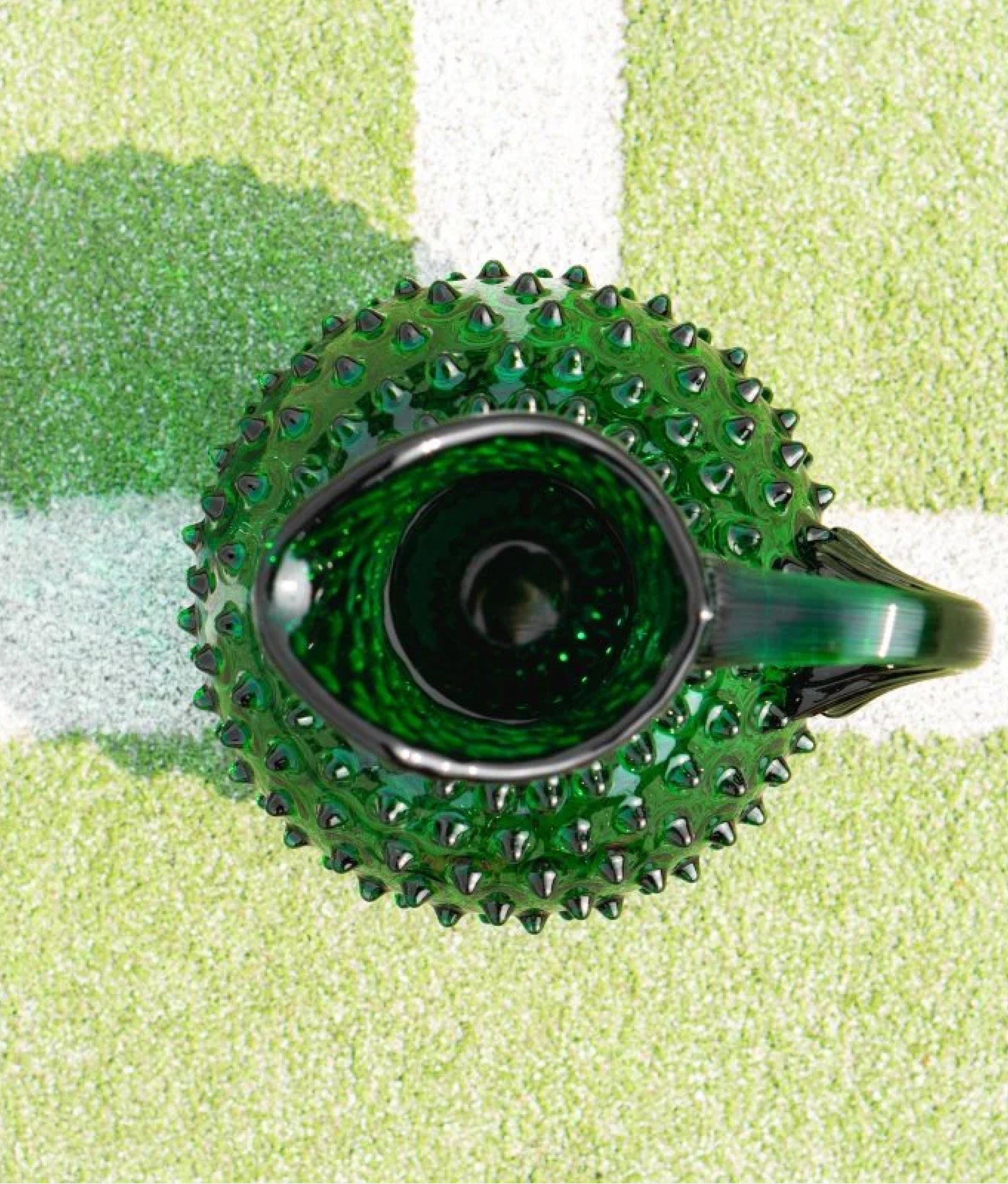 Large Hobnail Jug Dark Green