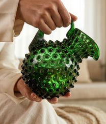 Hobnail Jug Dark Green