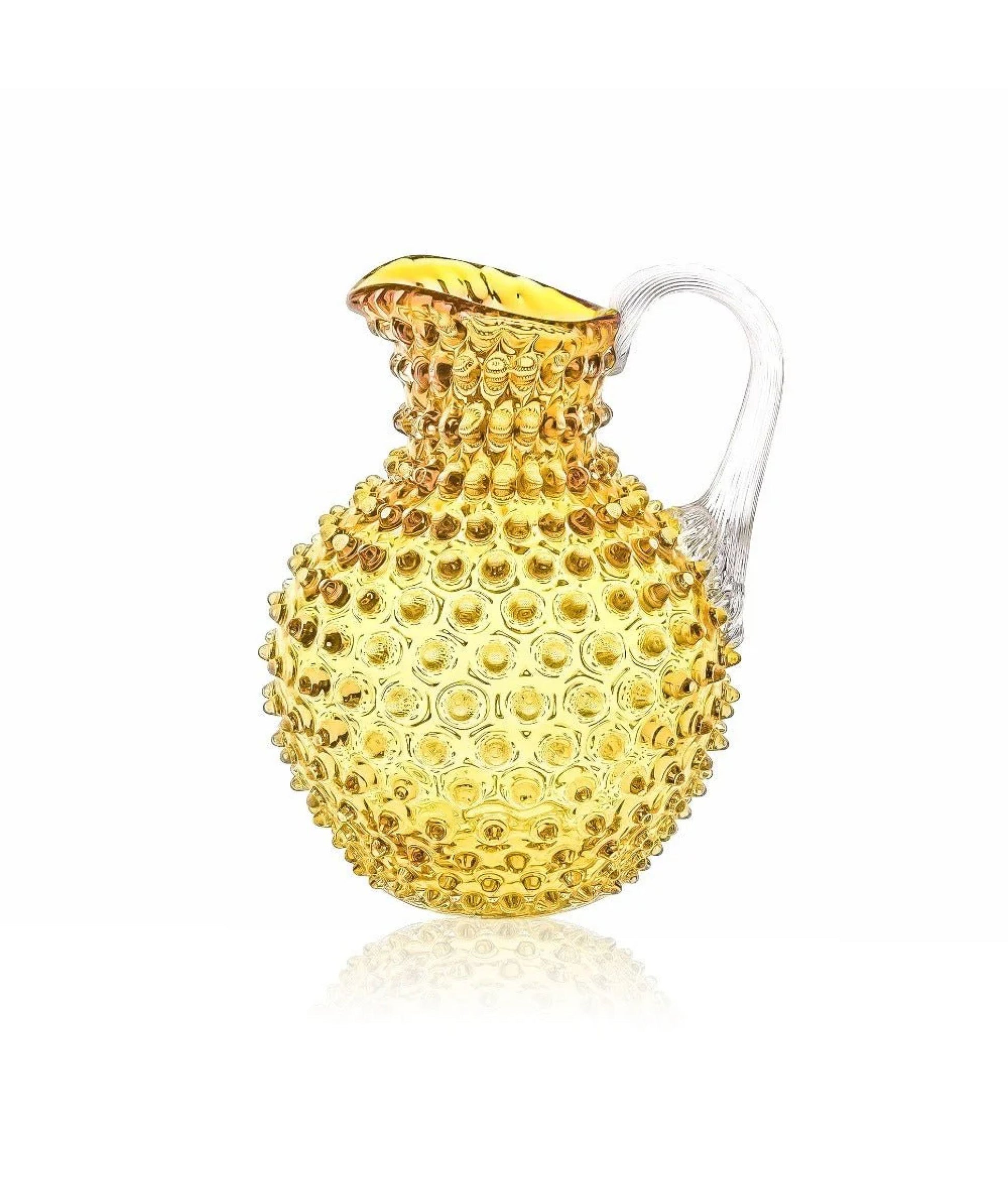 Underlay Amber Hobnail Jug Large