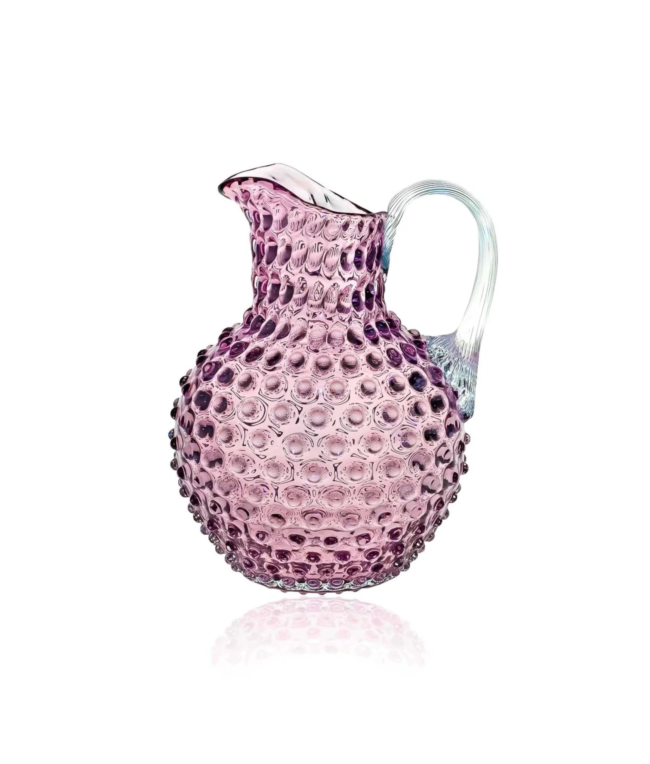 Underlay Violet Hobnail Jug Large