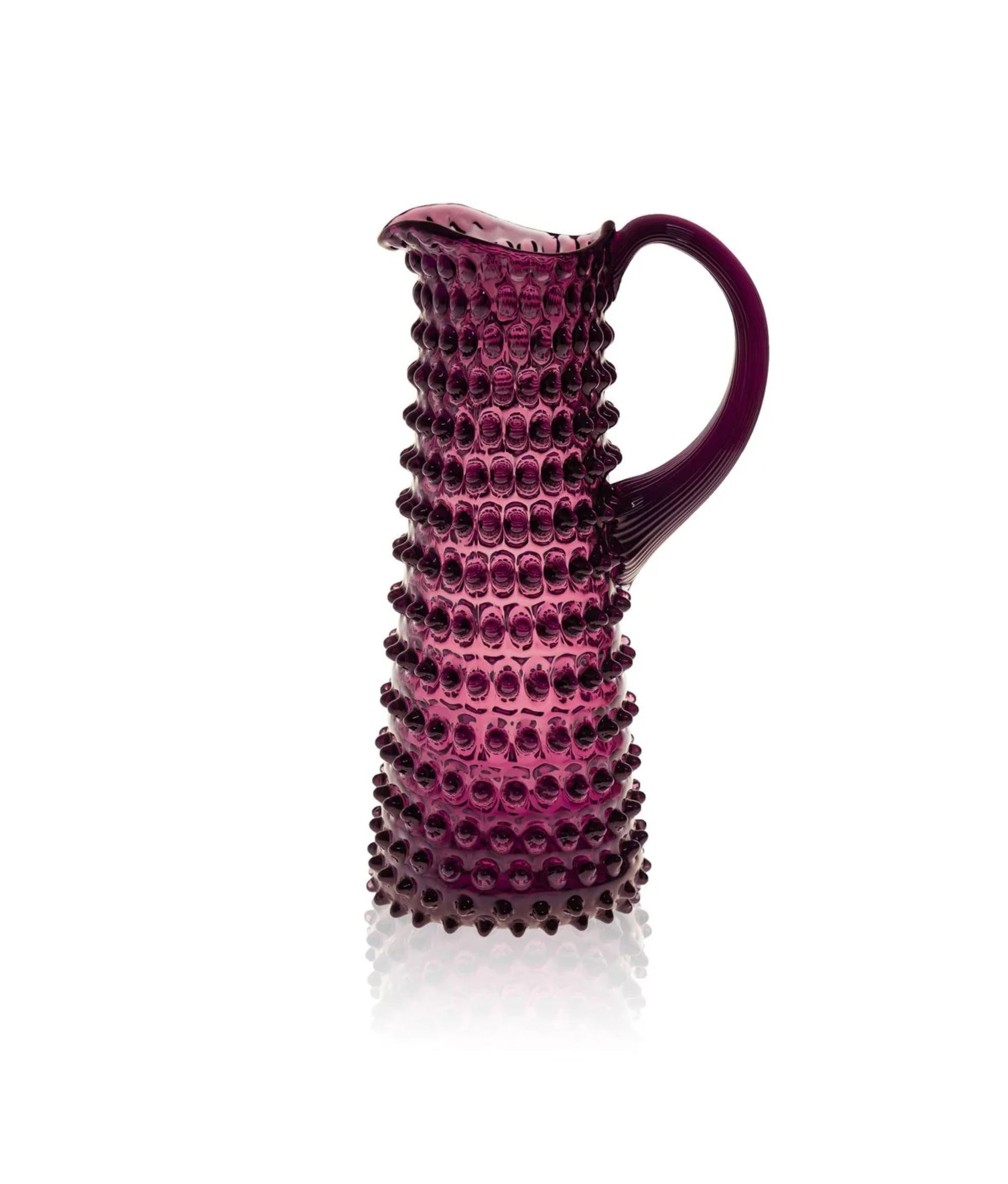 Hobnail Violet Jug Tall