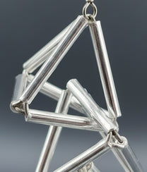 INTERLOCK GLASS Transparent Earrings