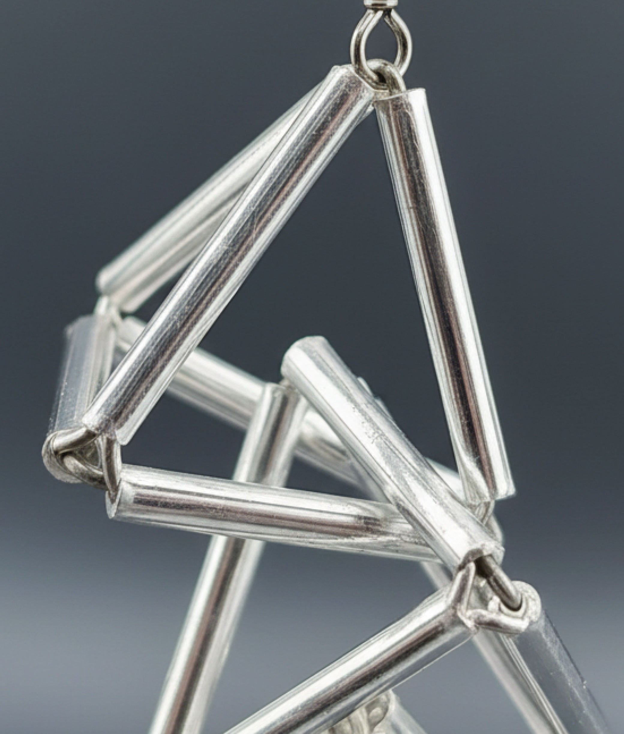 INTERLOCK GLASS Transparent Earrings