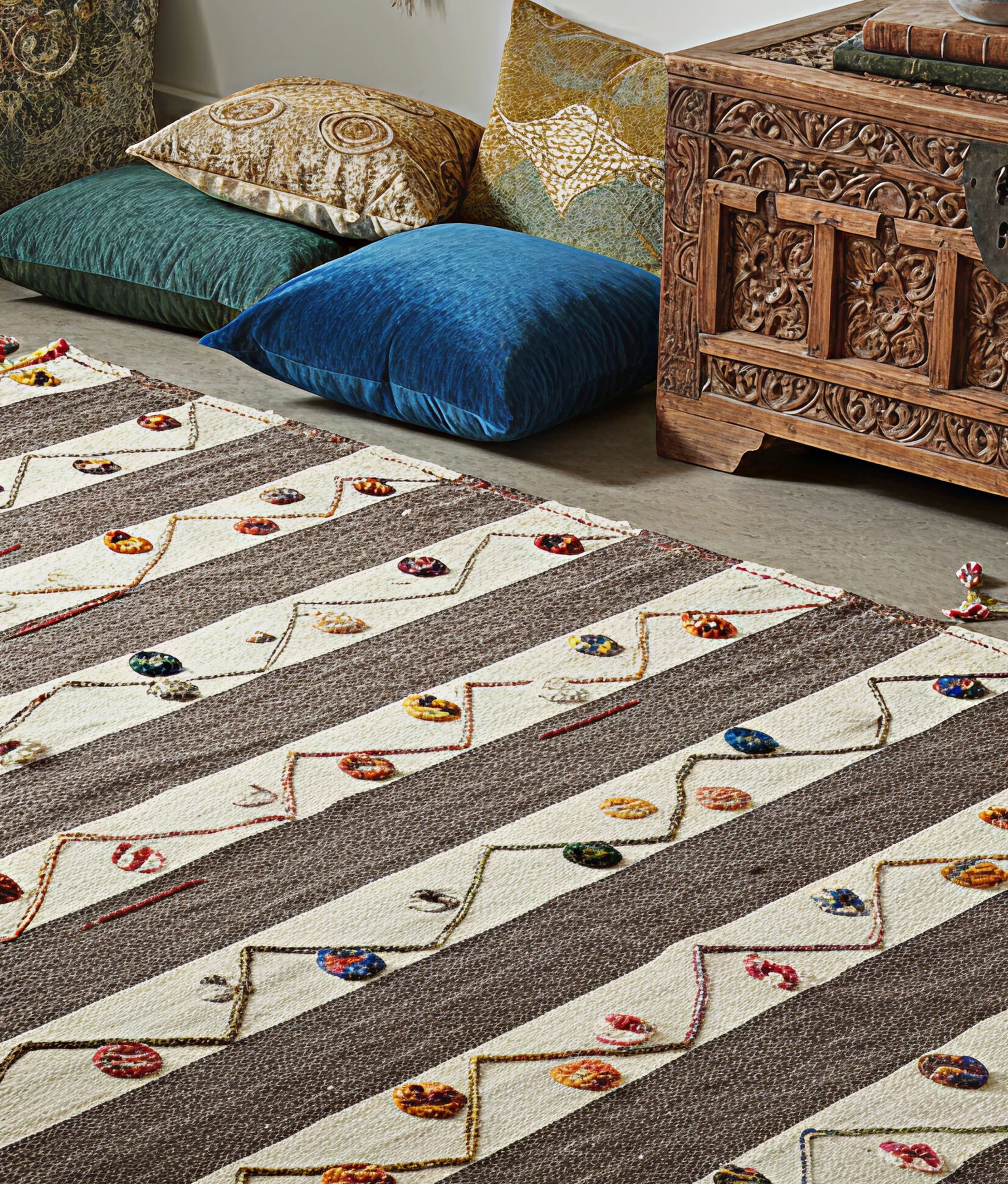 Cream Iranian Rug