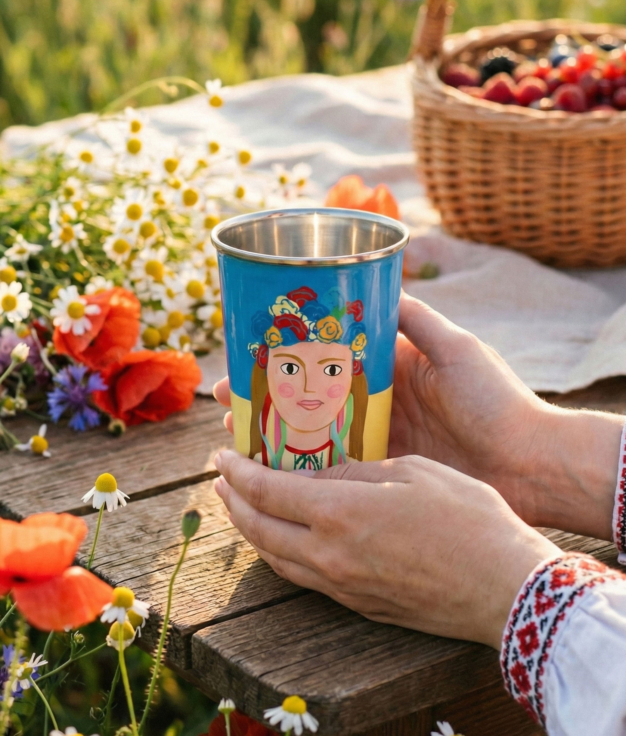 Iryna Blue &amp; Yellow Nomadic Cup