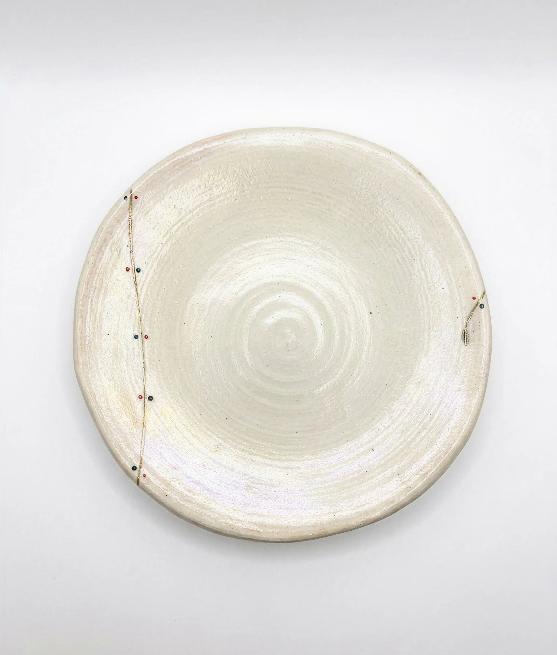 Ivory Line with Dots S Plate