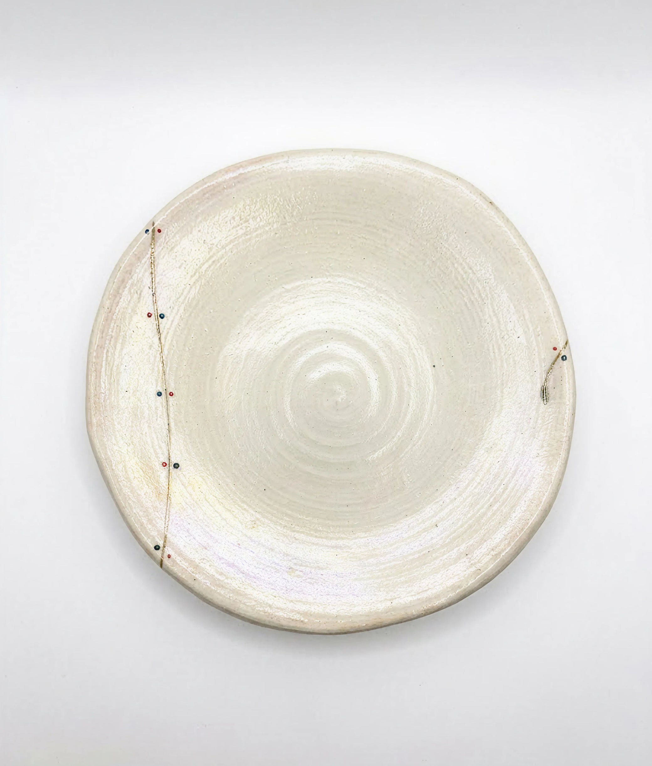 Ivory Line with Dots S Plate