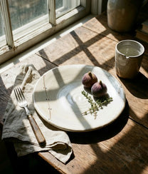 Ivory Line with Dots S Plate