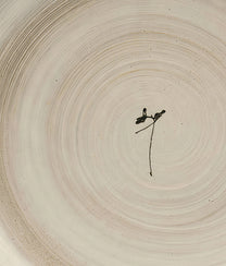 Green Flower L Ivory Mist Plate