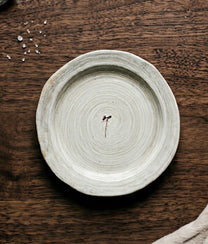 Red Flower L Ivory Mist Plate