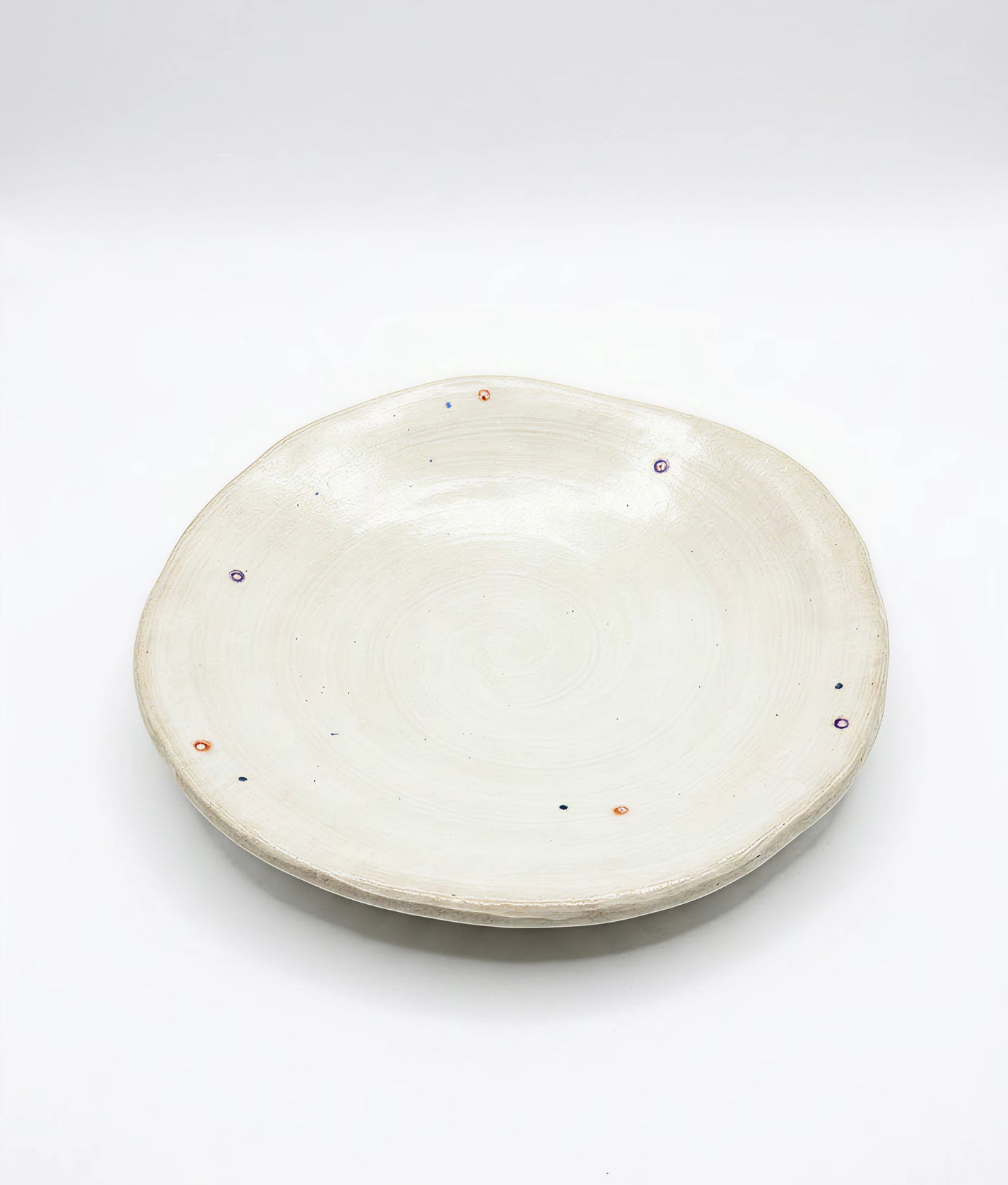 Ivory with Colouful Dots S Plate