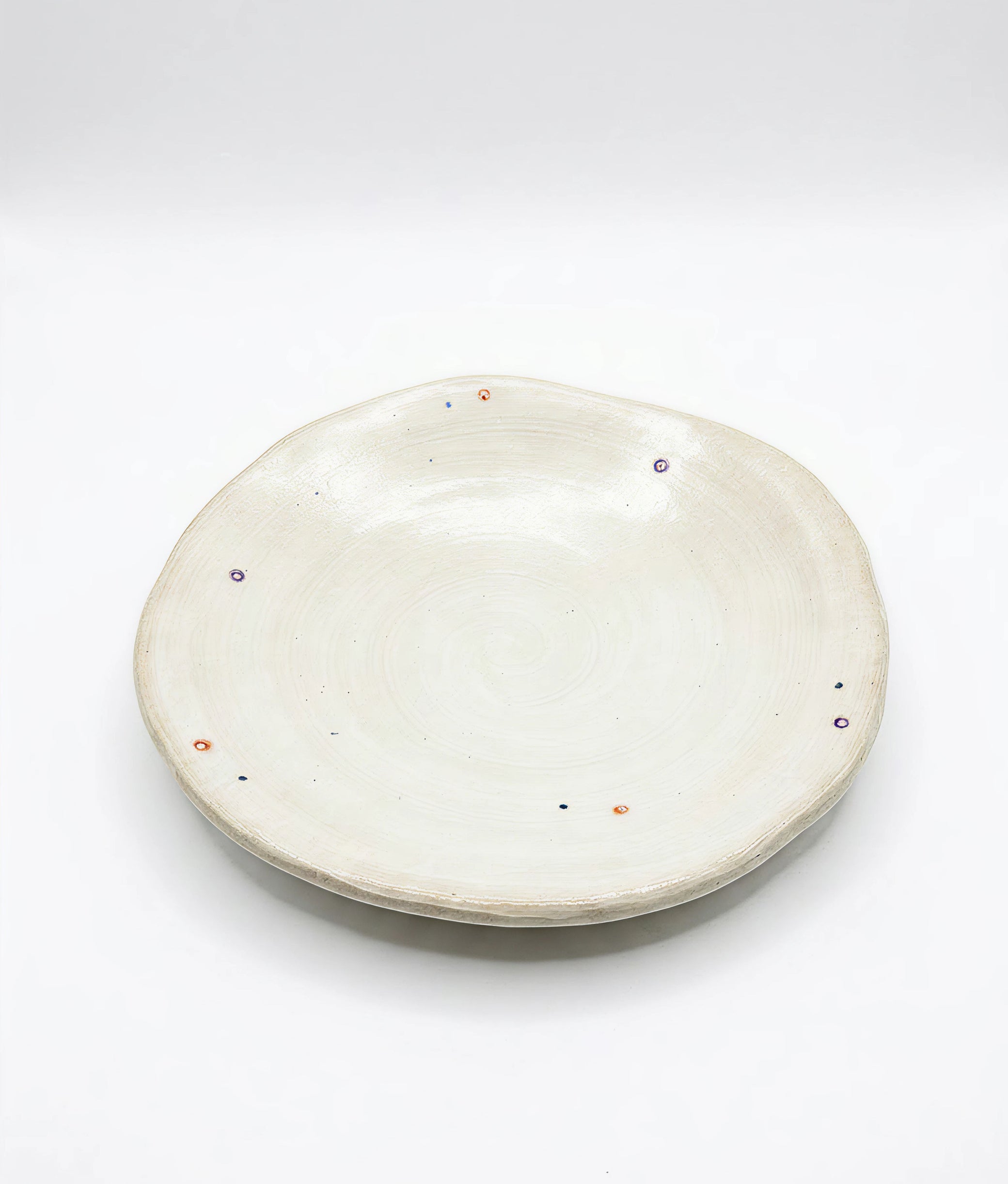 Ivory with Colouful Dots S Plate