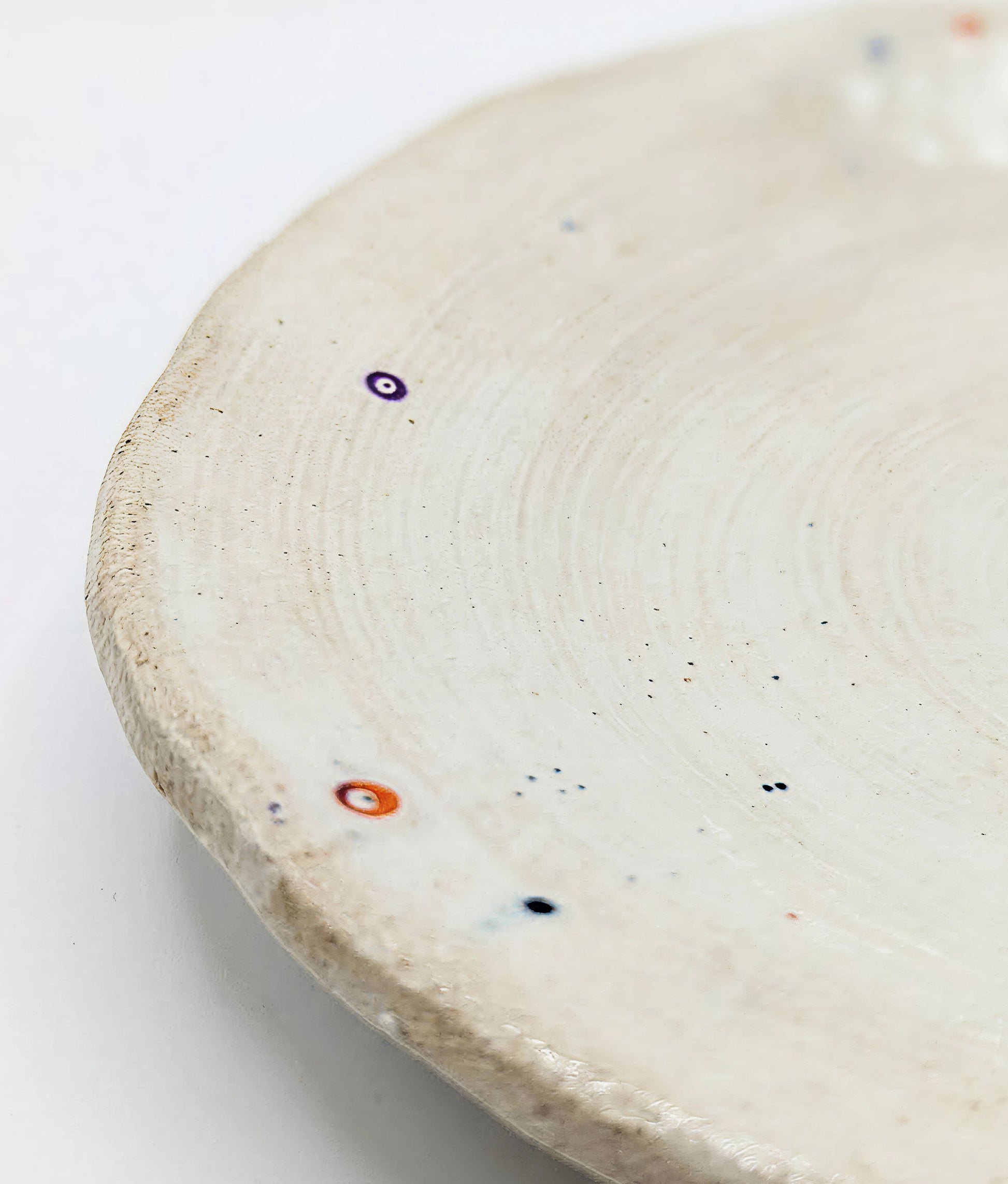 Ivory with Colouful Dots S Plate