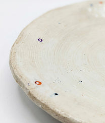 Ivory with Colouful Dots S Plate