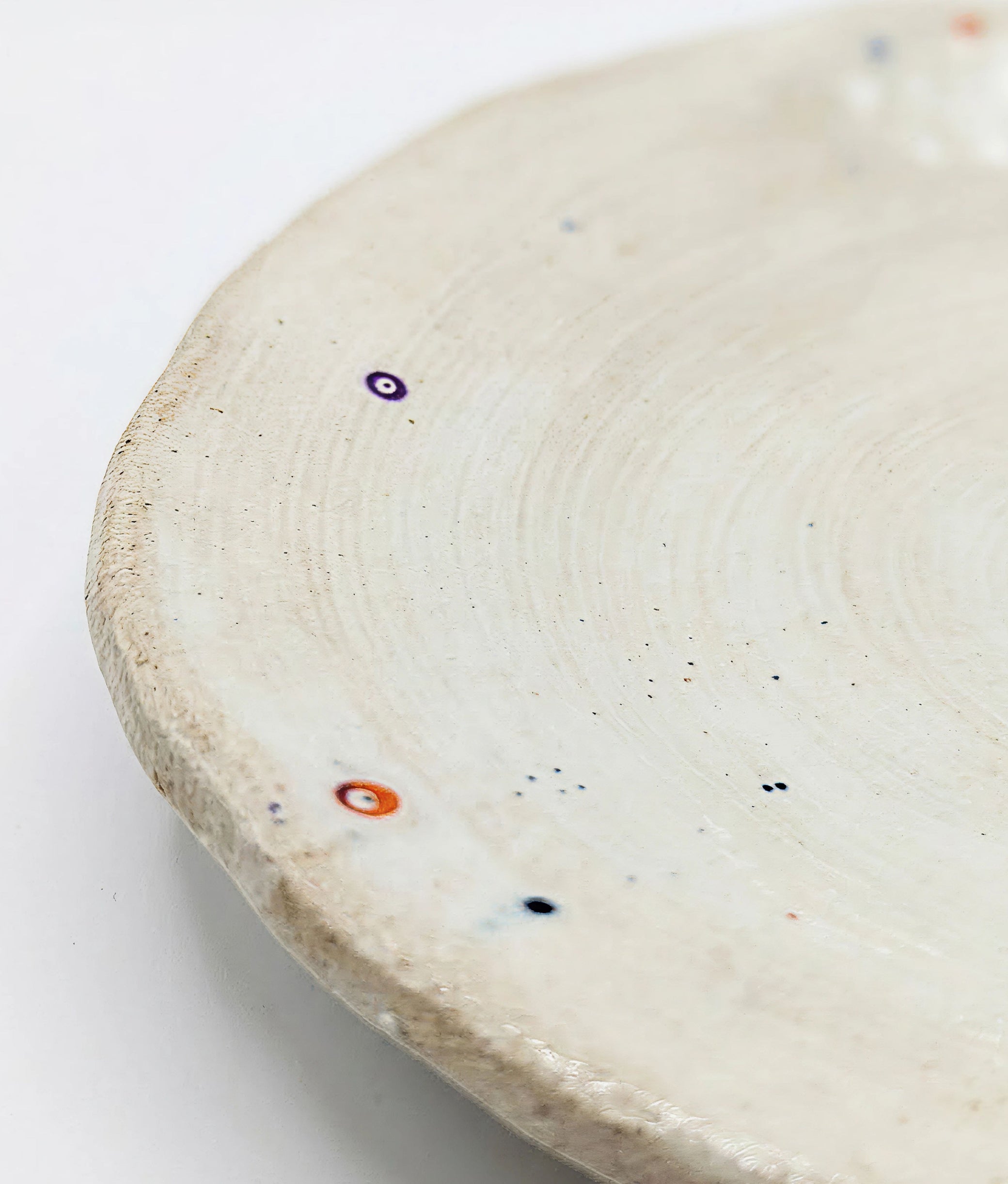 Ivory with Colouful Dots S Plate