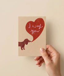 I Woof You Greeting Card