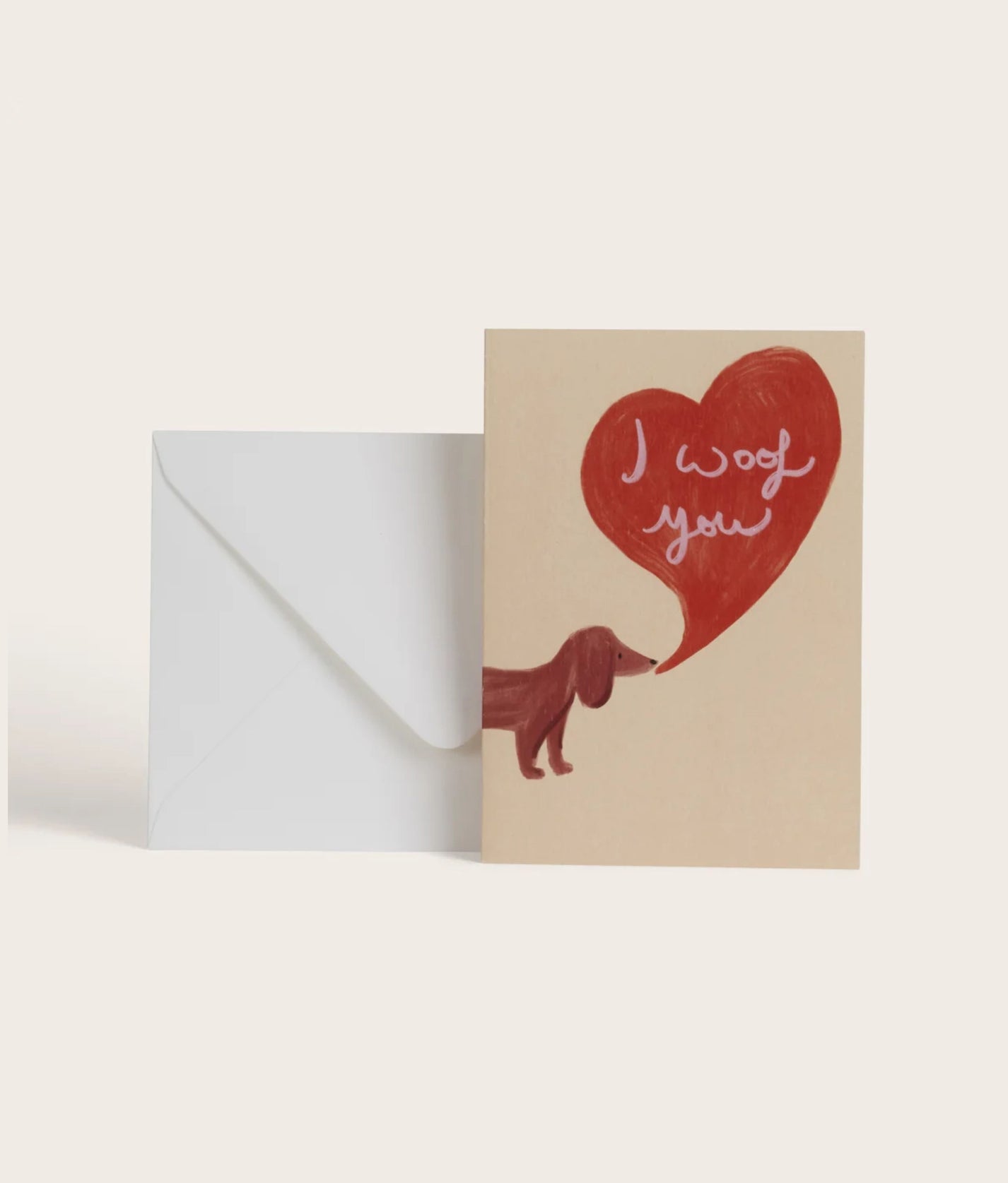 I Woof You Greeting Card