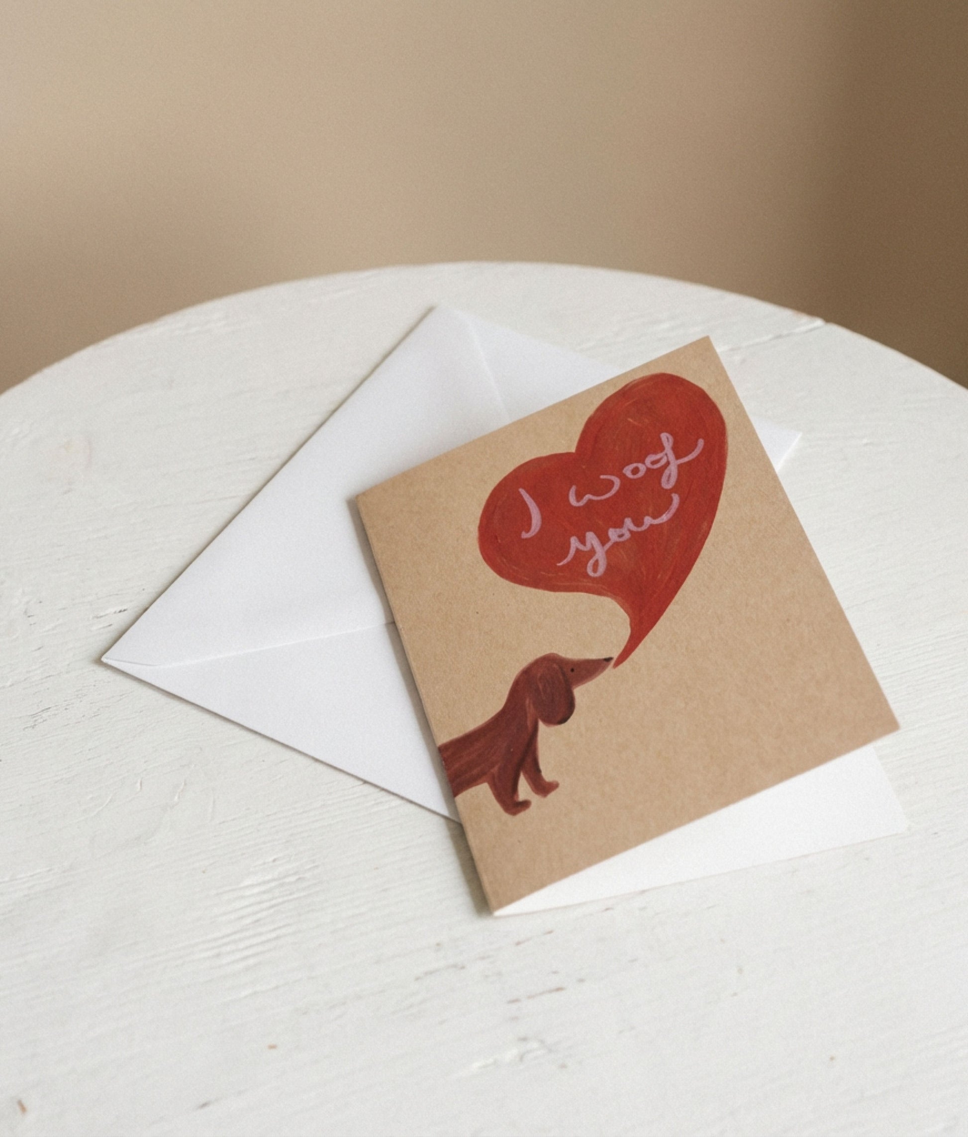 I Woof You Greeting Card