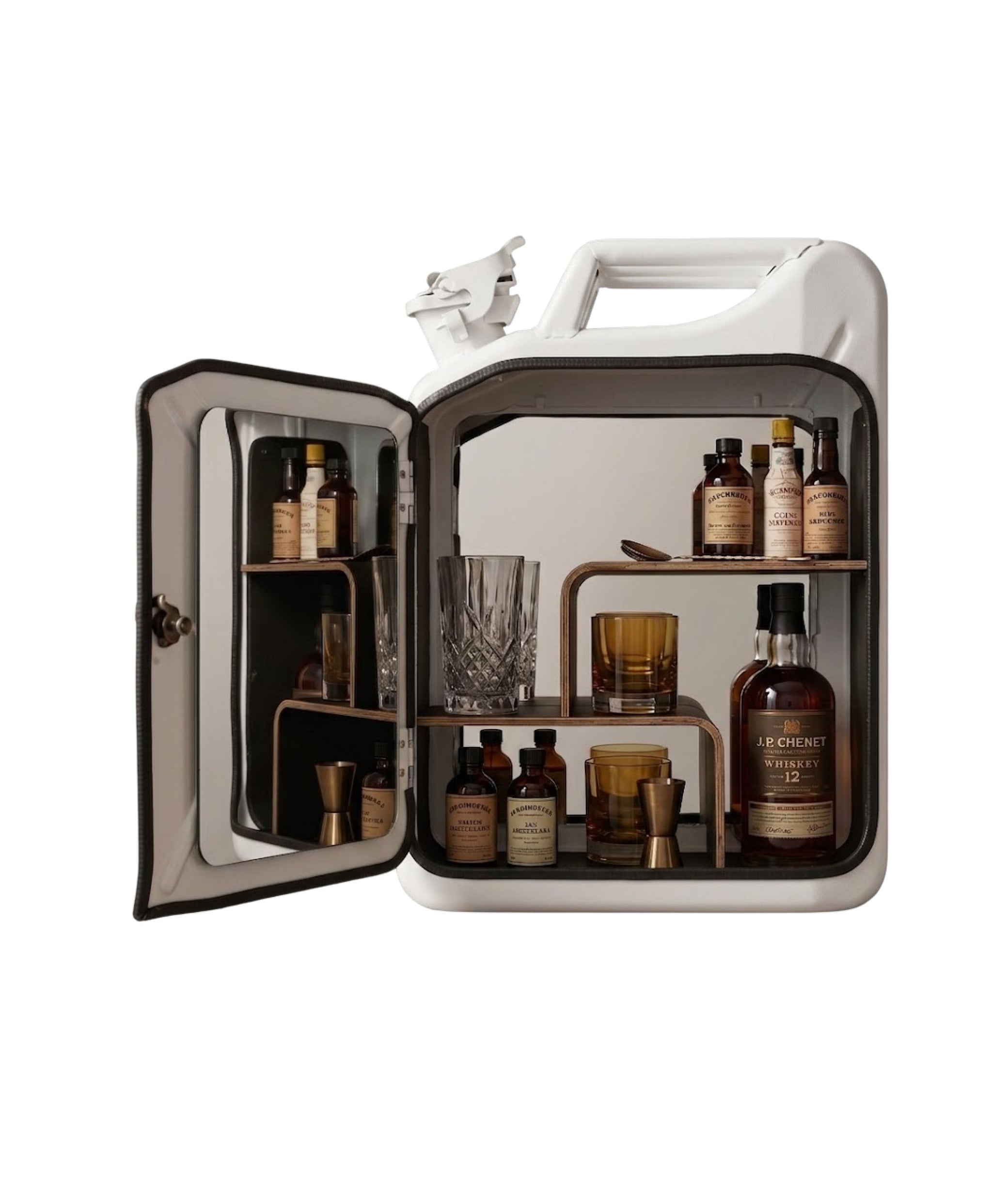 Moscow White Jerry Can Cabinet
