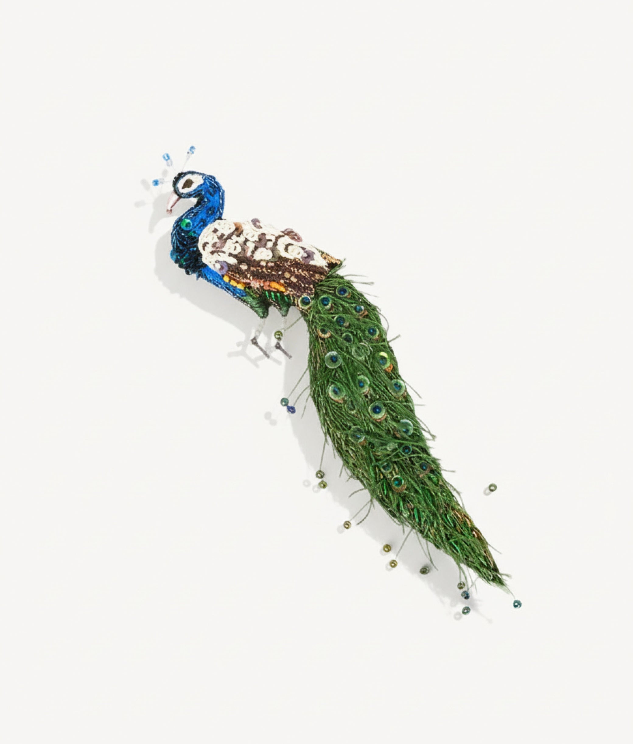 Jewelled Peacock Trovelore Brooch