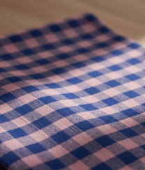Blue Pink Checked Kitchen Towel