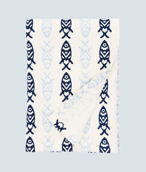 Blue Fishes Printed Kitchen Towel