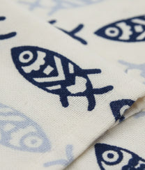 Blue Fishes Printed Kitchen Towel