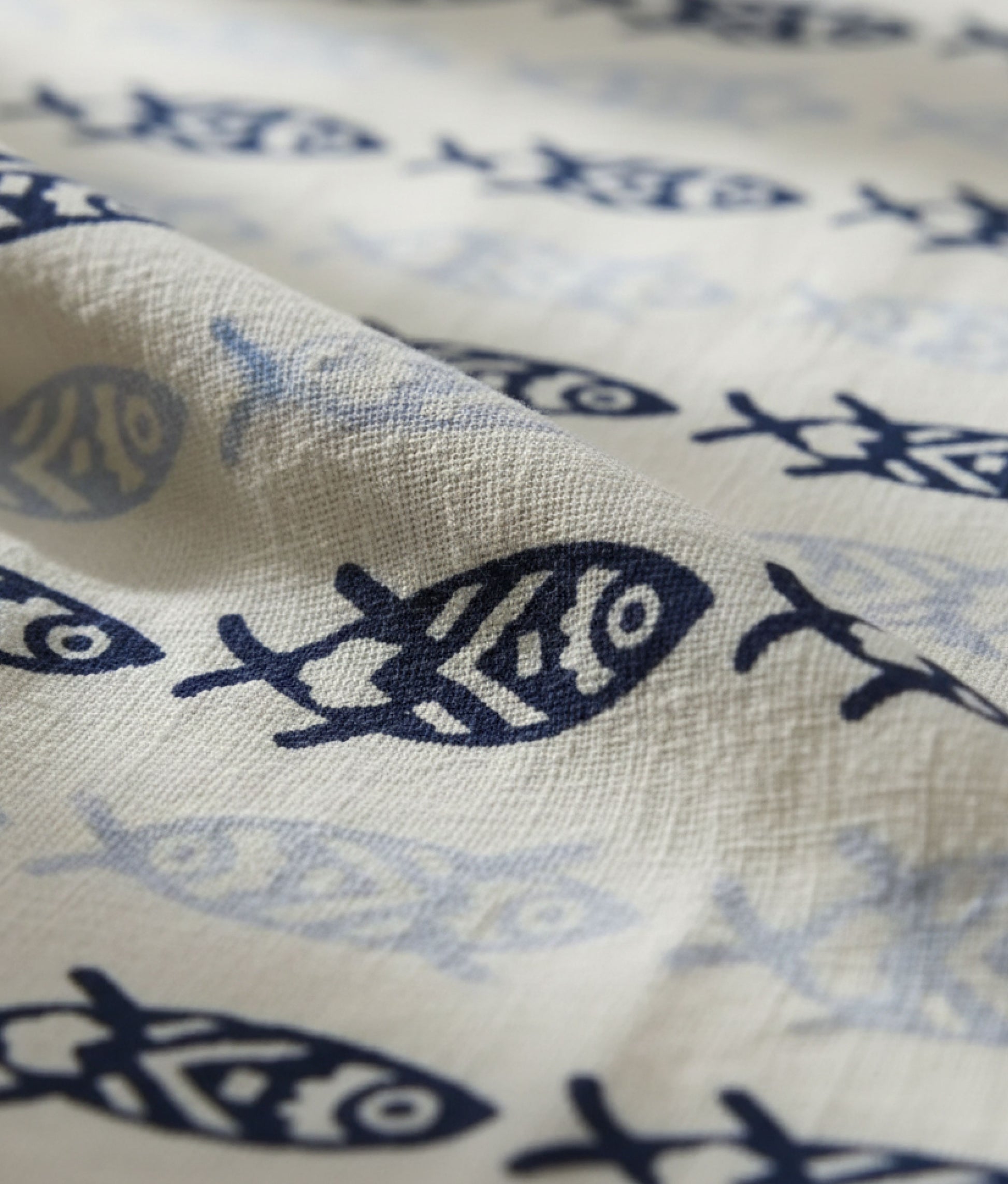 Blue Fishes Printed Kitchen Towel