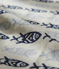 Blue Fishes Printed Kitchen Towel