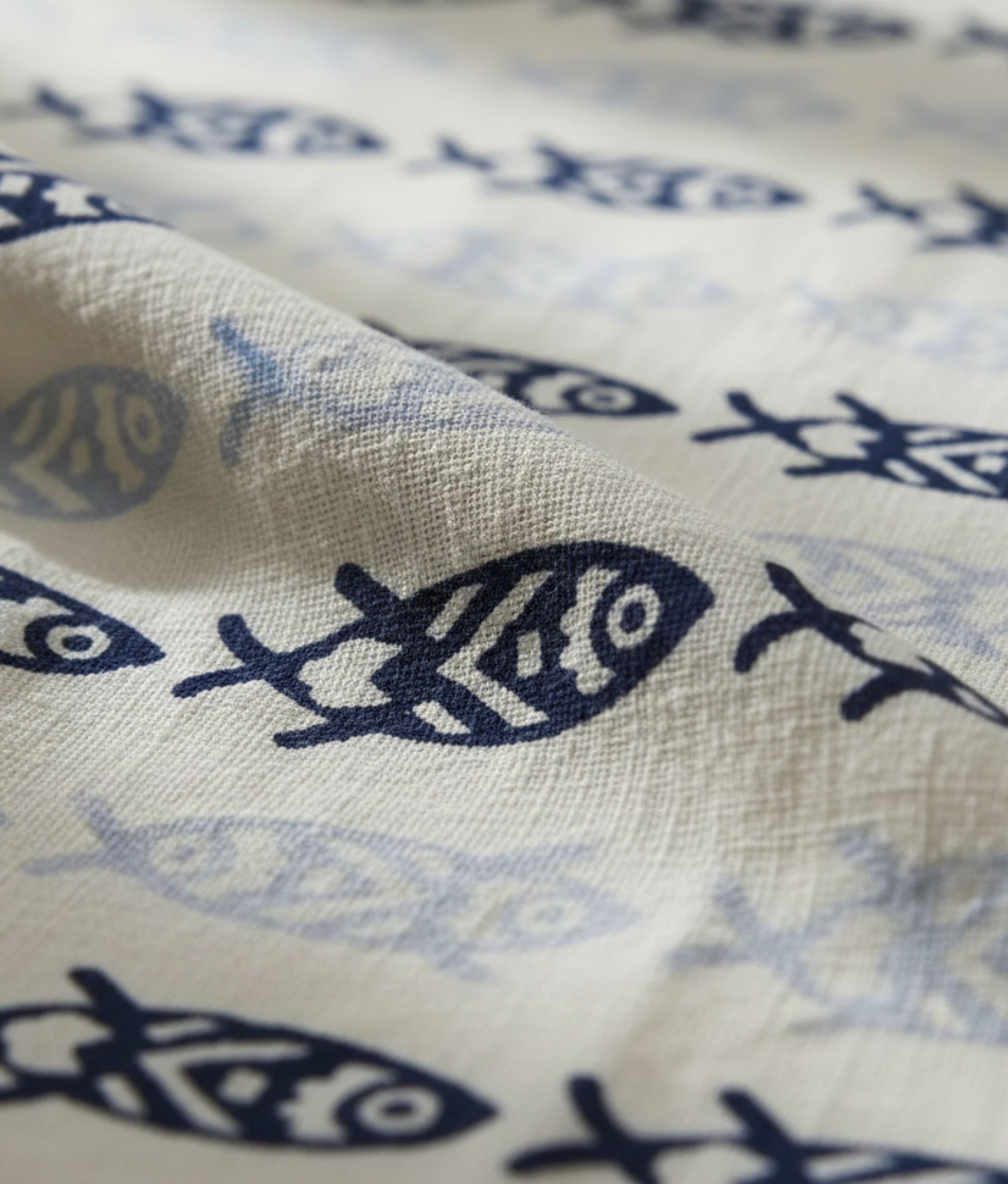 Blue Fishes Printed Kitchen Towel
