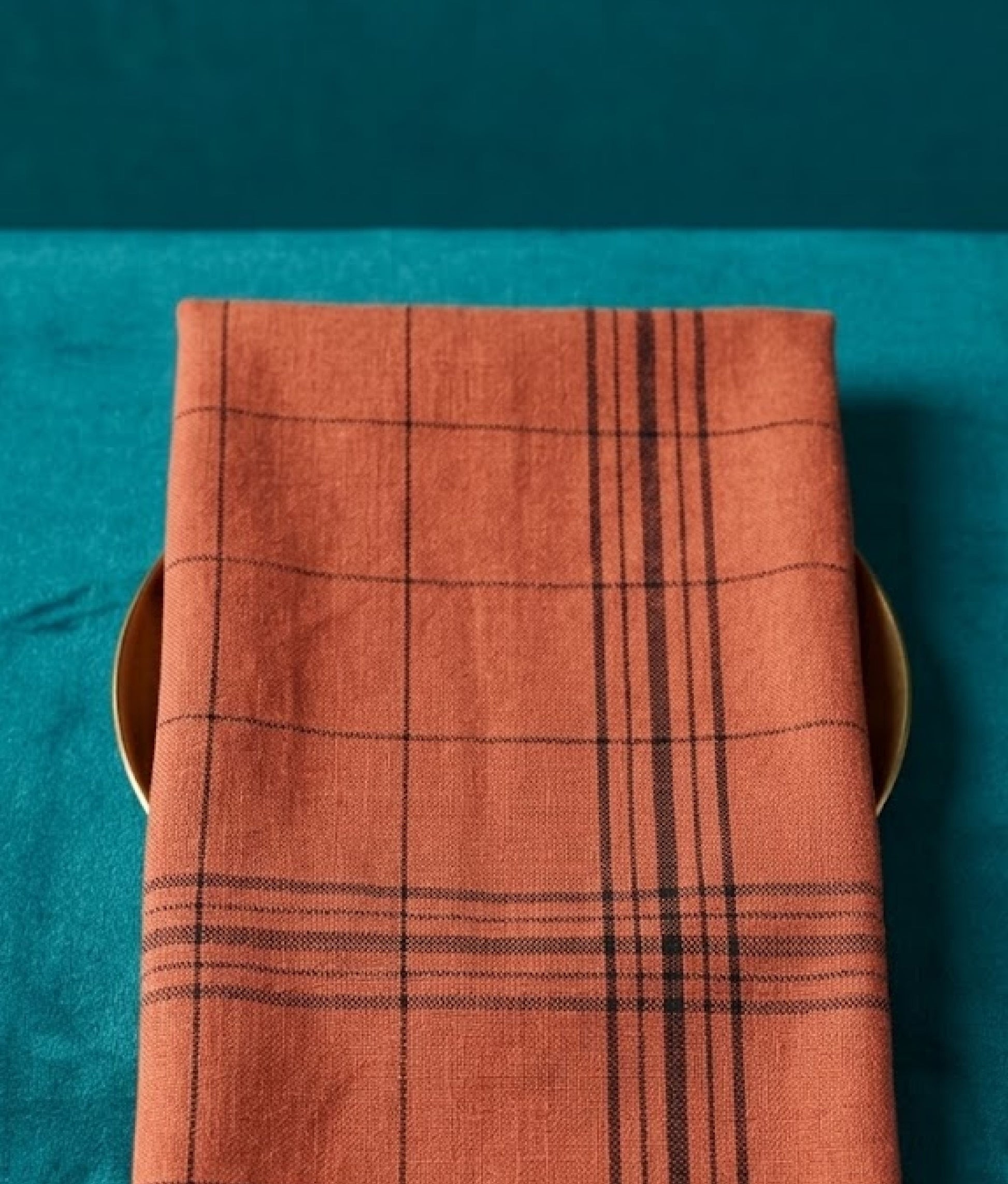 Tomato Black Checked Kitchen Towel