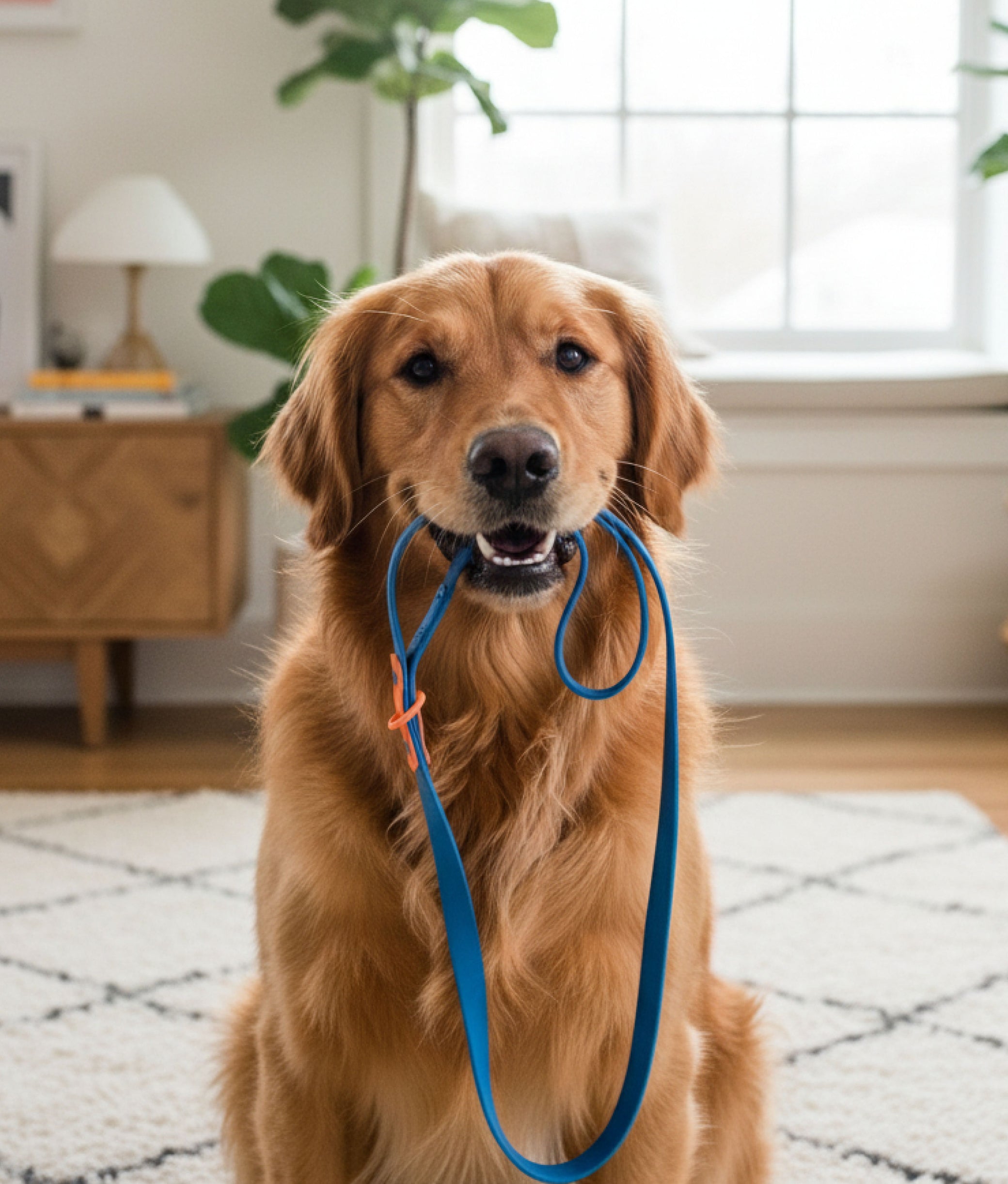 Dog Leash Blue Orange