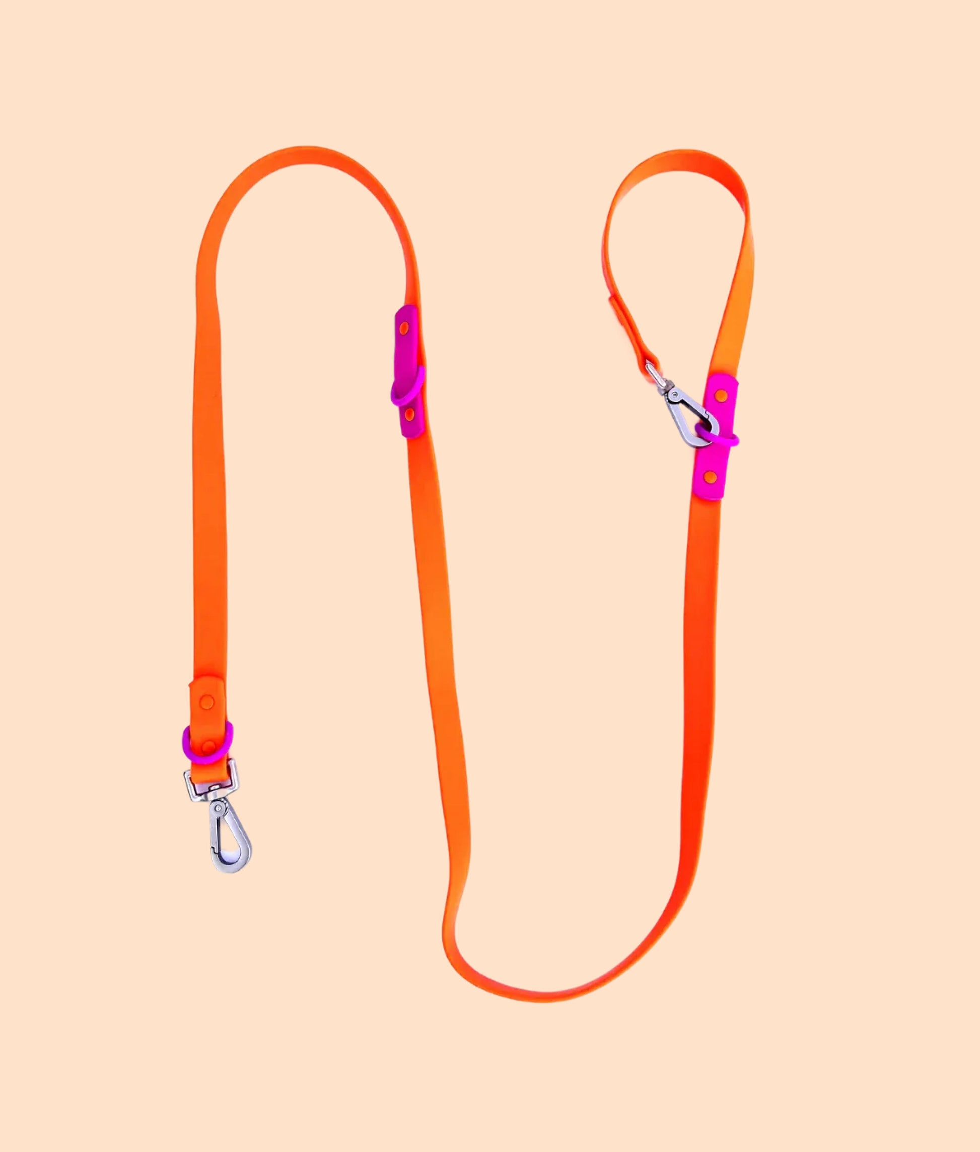 Dog Leash Purple Orange
