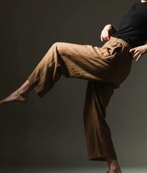 Light Brown Faux Leather Pant