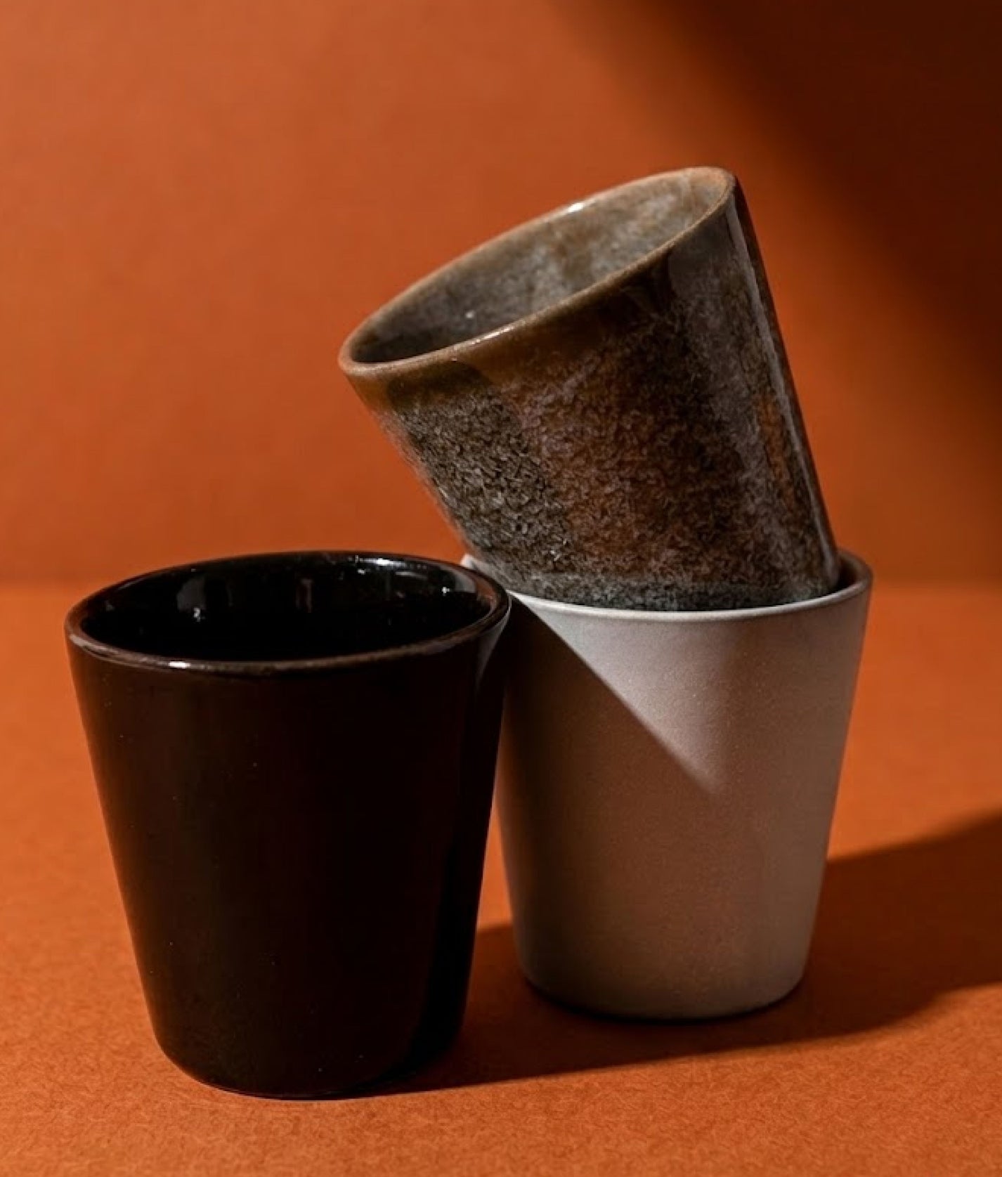 Stoneware Cups Set of 6