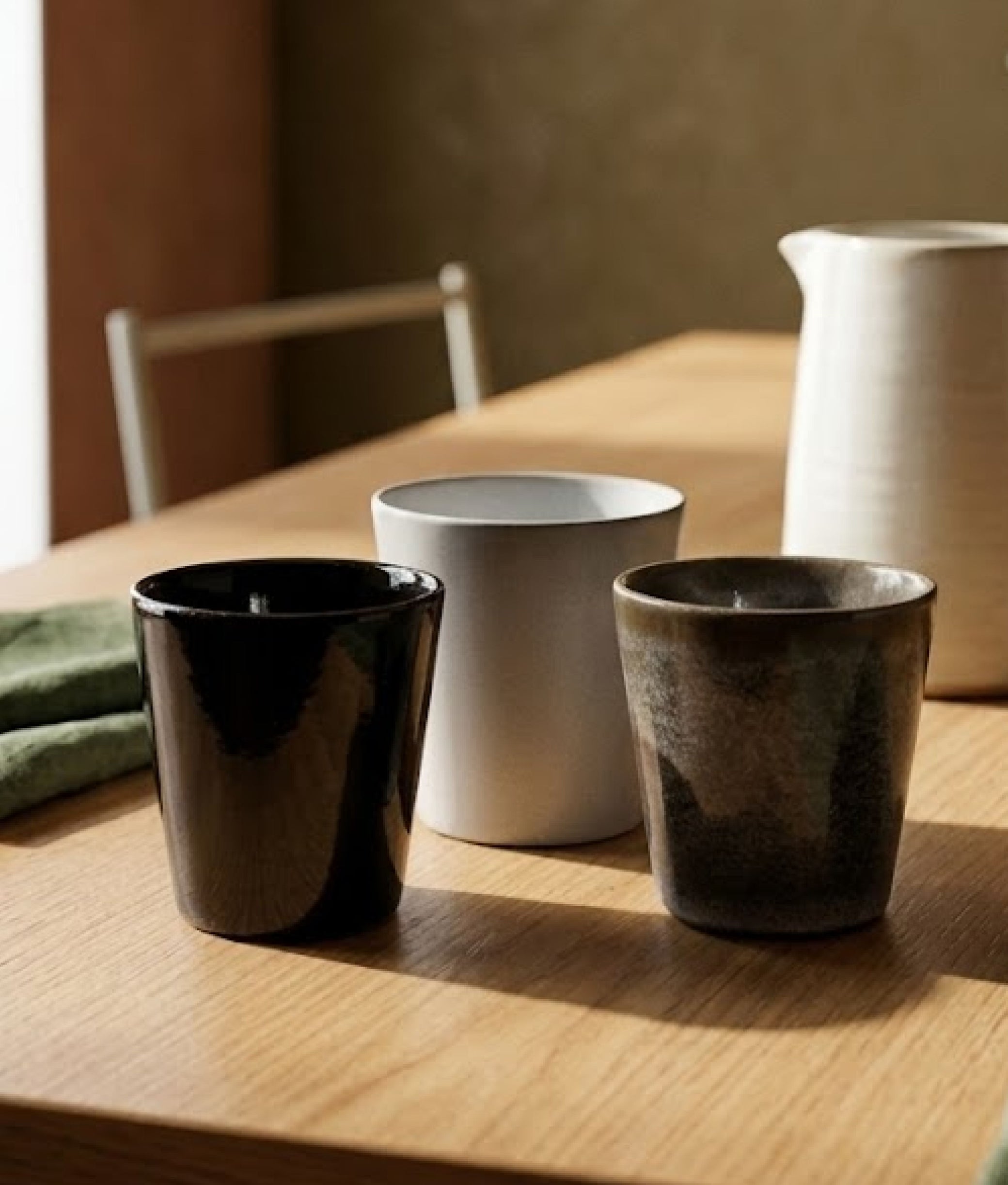 Stoneware Cups Set of 6
