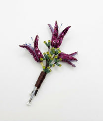 Violet Limodore Brooch