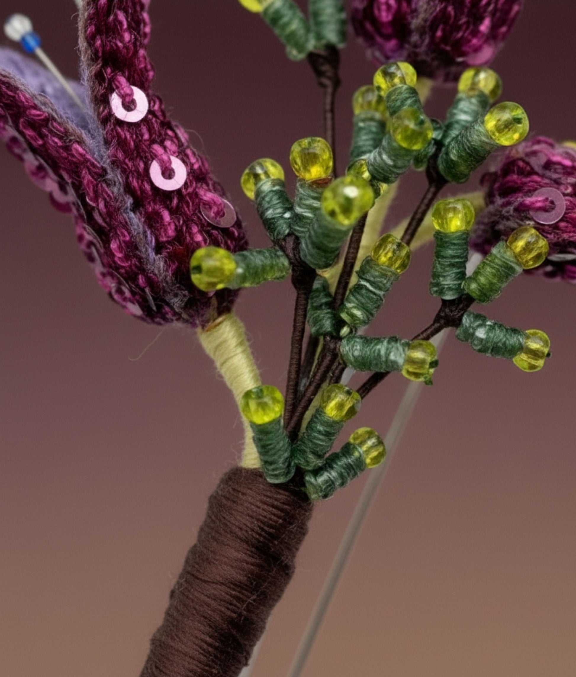 Violet Limodore Brooch