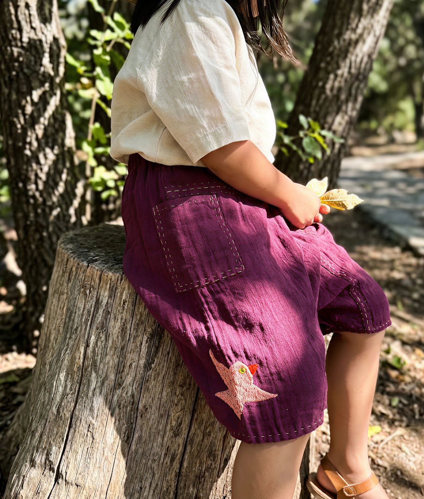 Little Bird Purple Shorts