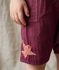 Little Bird Purple Shorts