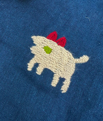 Little Boar King Indigo Dress