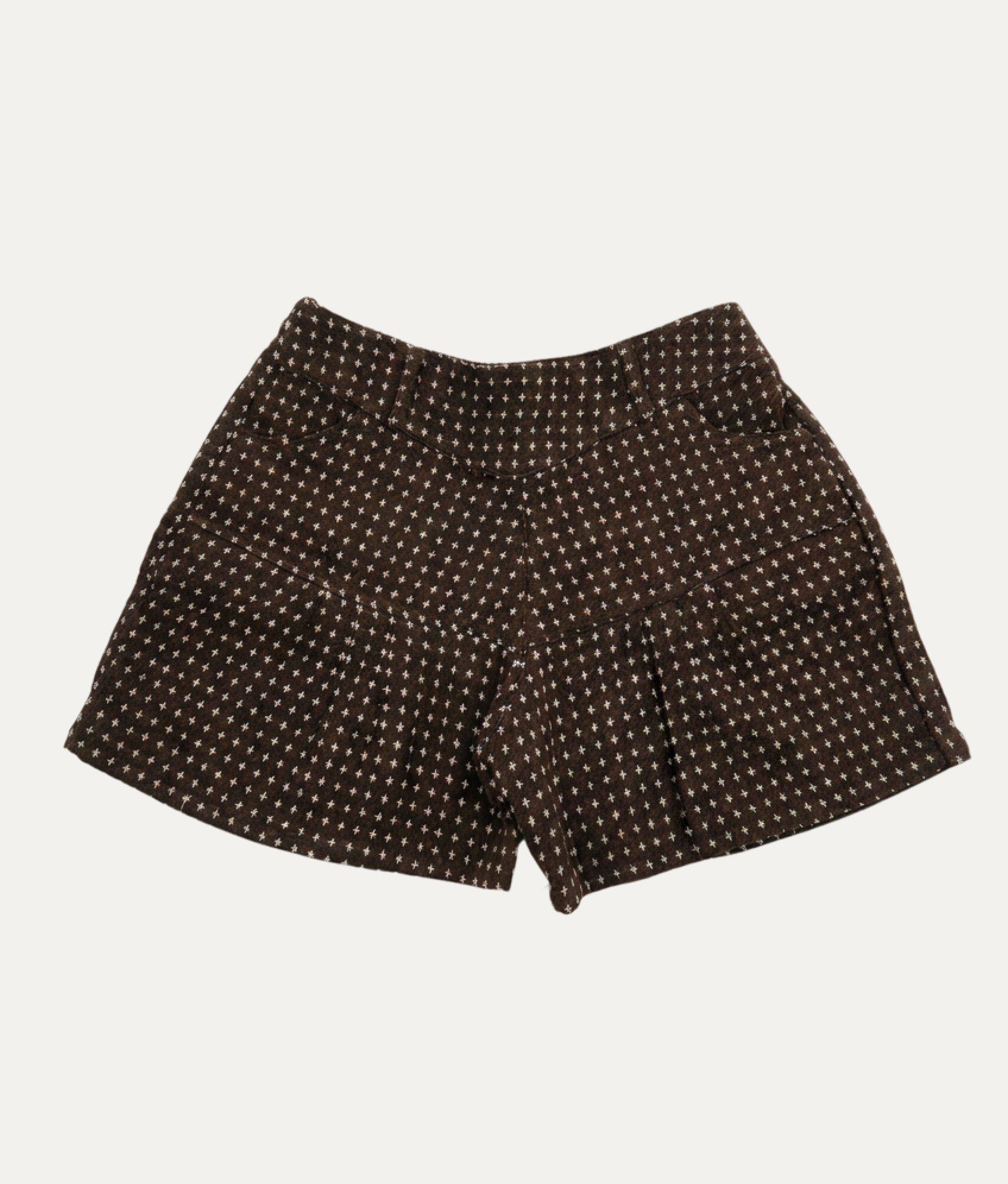 Little Cross Brown Shorts